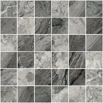 Мозаика MarbleSet K9513668LPR1VTE0 Иллюжн Темно-серый Лаппато R9 Рект