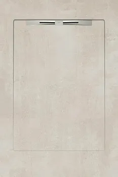 Керамический душевой поддон BETON CREAM - SLOPE LINE