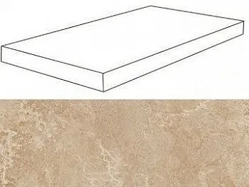 Угловая ступень 620070001031 Force Beige Scalino Angolare Sx левая 60