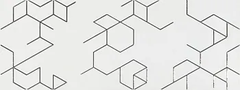 Декор Dec. POLYGON BLANCO 25х65