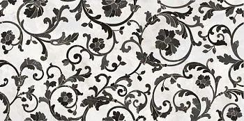Декор DECORO FLOREALE BIANCO/NERO