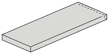 Ступень угловая 620070001197 Drift Grey Scal.120 Ang.Sx левая