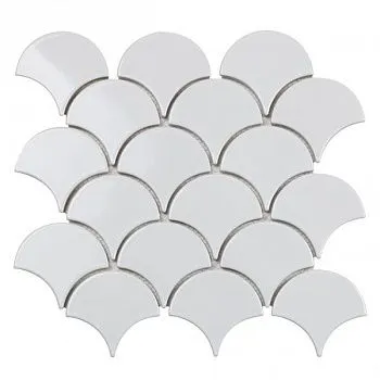 Мозаика Fan Shape White Glossy (BF1911)