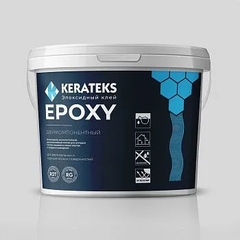 Эпоксидный клей "KERATEKS EPOXY" серый 5 кг
