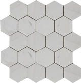 Мозаика Hexagon Mw Tumbled 74x74 натур.мрамор