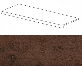 Oak Reserve Dark Brown Scalino Frontale / Оак Резерв Дарк Браун Ступень
