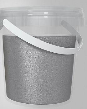 Добавка цветная металлизированная "KERATEKS GLITTER" серебро 75 гр.