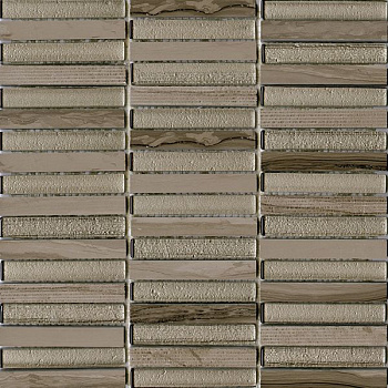 Мозаика Time Text Linear Silk Wood (1,5x10)