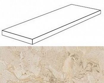 Угловая  ступень 620070000922 Privilege Avorio Scalino Angolare Dx прав120