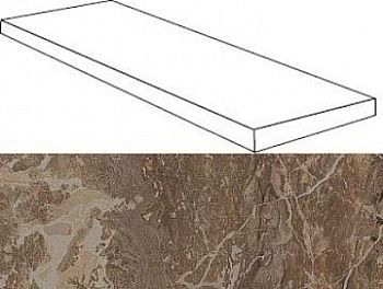 Угловая ступень Privilege Moka Scalino Angolare Dx правая 33х120