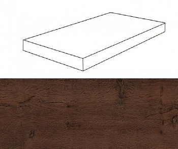 Угоовая ступень 620070000876 Oak Reserve Dark Brown Scalino Angolare Dx / Оак Резерв Дарк Браун Пс