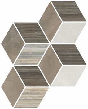 Декор Serpe-Nuvola Ромб теплая гамма ЛПР (K948240LPR01VTE0)