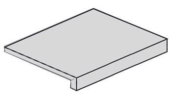 Ступень угловая 620070001320 Drift Grey Scal.60 Ang.Dx правая