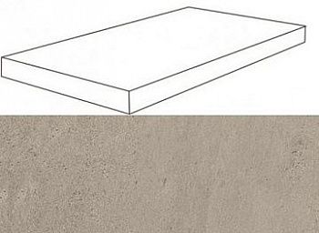 Угловая ступень 620070001136 W. Silve Grey Scalino Angolare Sx левая 60